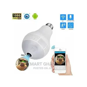 Mini Panoramic Bulb Camera HD 1080P 360 Degree Fisheye Wifi