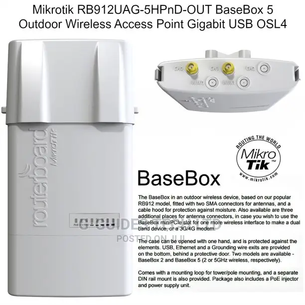 Mikrotik Basebox 5 Rb912uag-5hpnd-Out