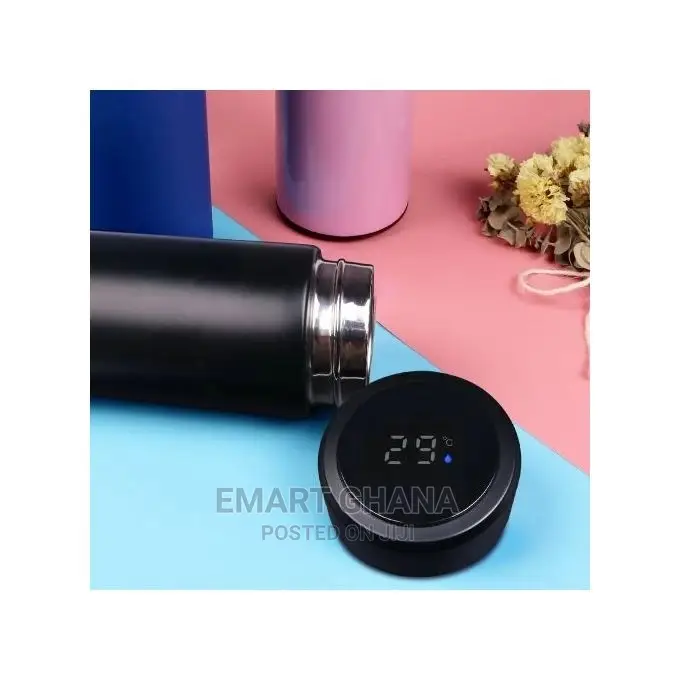 Intelligent Temperature Display Thermos - 500ml - Black