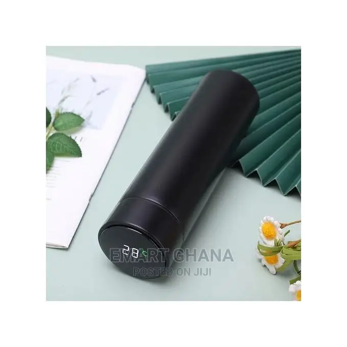 Intelligent Temperature Display Thermos - 500ml - Black