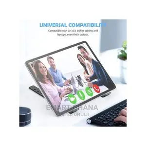 Adjustable Folding Laptop Holder /Stand - Black