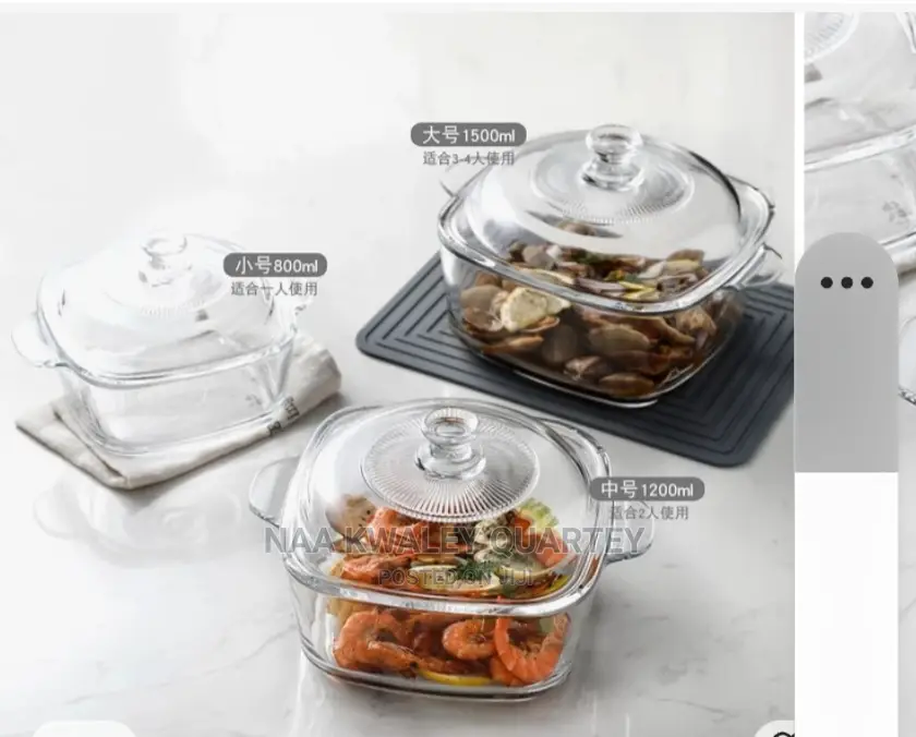 3pcs High Heat Borosilicate Glass Bowls Set