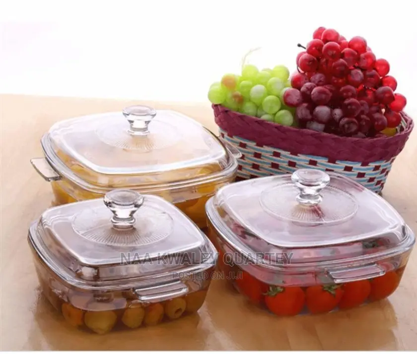 3pcs High Heat Borosilicate Glass Bowls Set