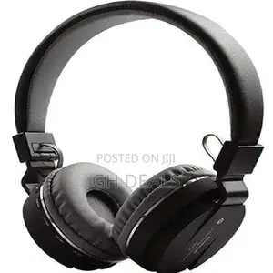 SH SH-12 Wireless Foldable Headphone - Black