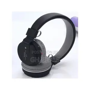 SH SH-12 Wireless Foldable Headphone - Black