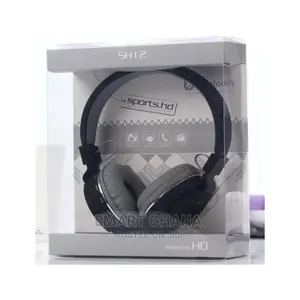 SH SH-12 Wireless Foldable Headphone - Black