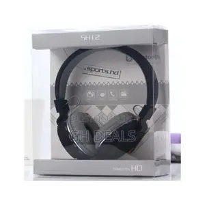 SH SH-12 Wireless Foldable Headphone - Black