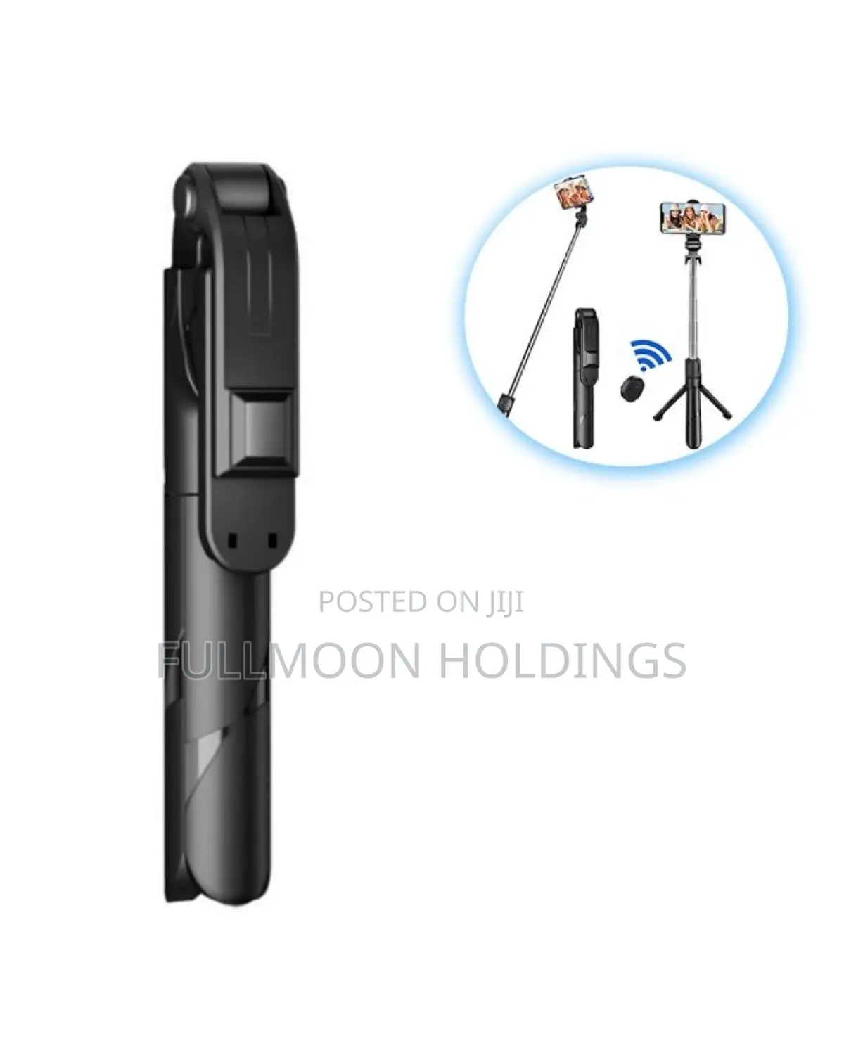 Wireless Bluetooth Selfie Stick - Black