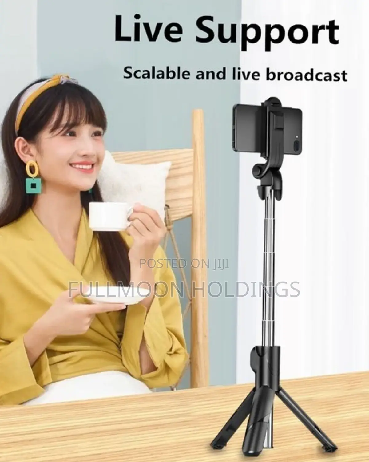 Wireless Bluetooth Selfie Stick - Black