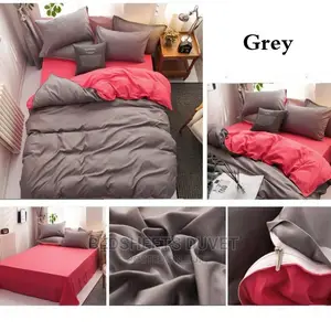 Reversible Plain Duvet Cover Without Foam