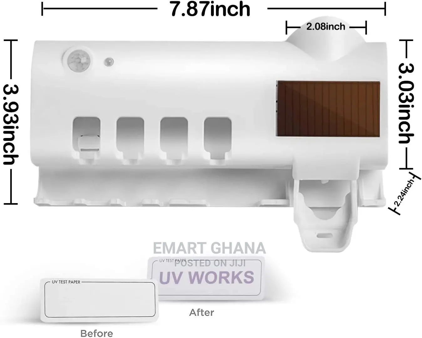 UV Sterilizer Toothbrush Holders Toothpaste Dispensers -