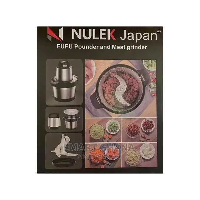 Nulek Fufu Pounding Blender - 6 Litres - Silver