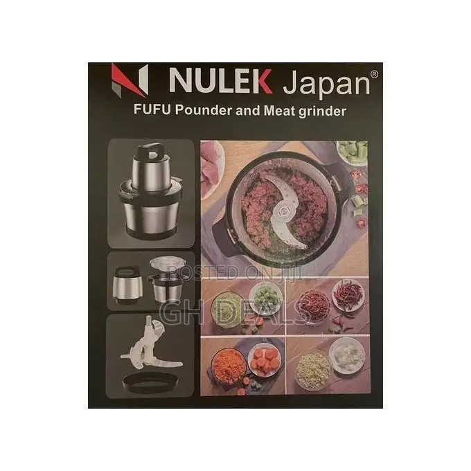 Nulek Fufu Pounding Blender - 6 Litres - Silver