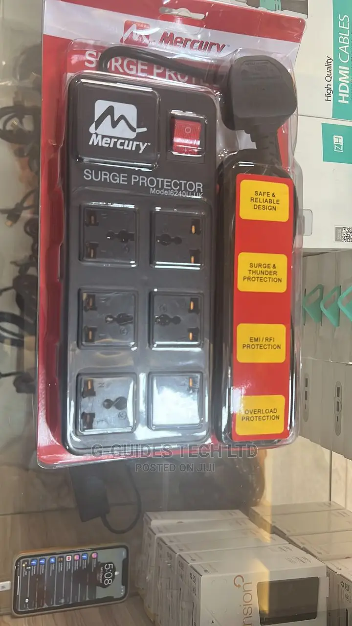 Mercury Surge Protector 6240U Surge Secure Power Extension