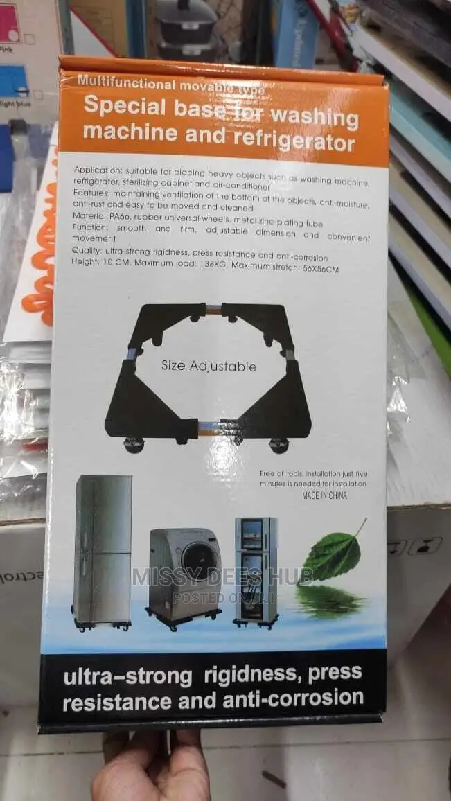Multifunctional Movable Washing Machine/ Refridgerator Stand
