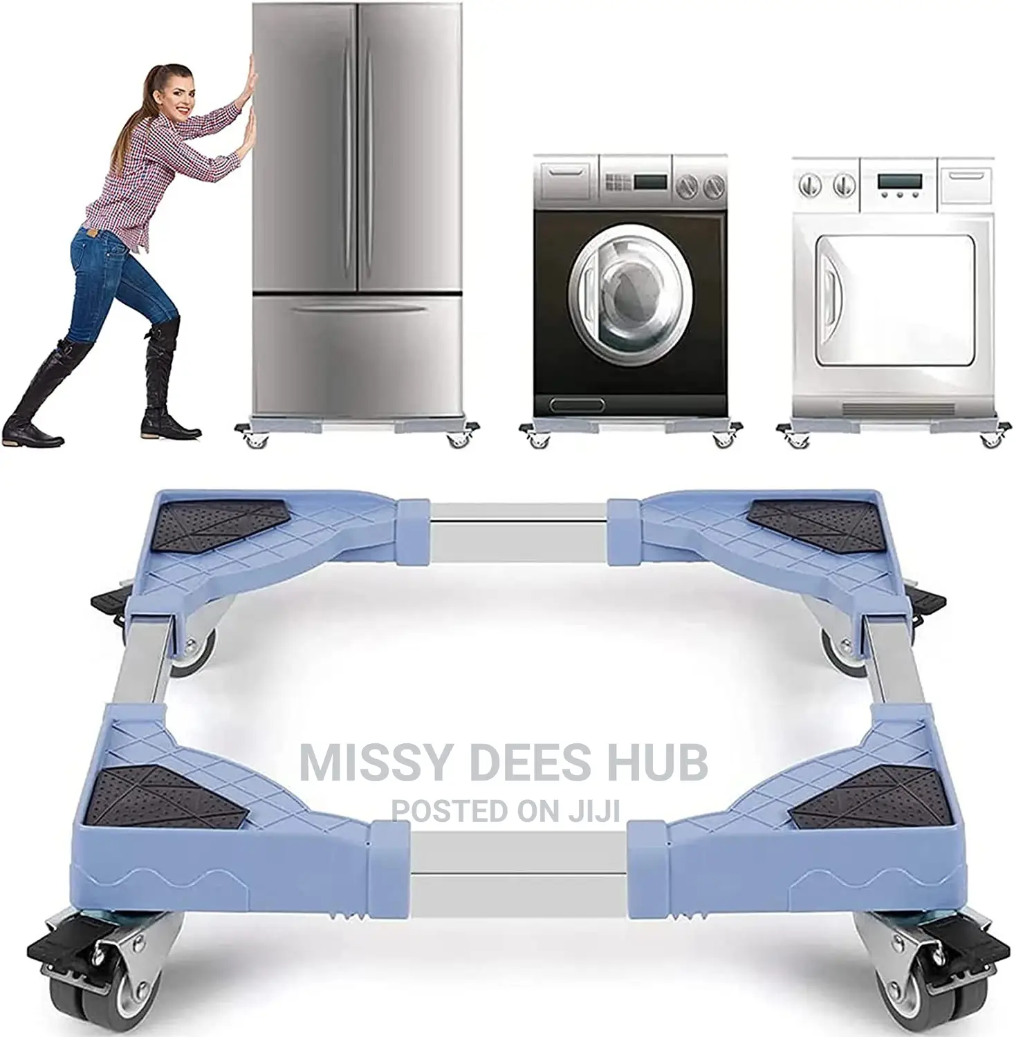 Multifunctional Movable Washing Machine/ Refridgerator Stand