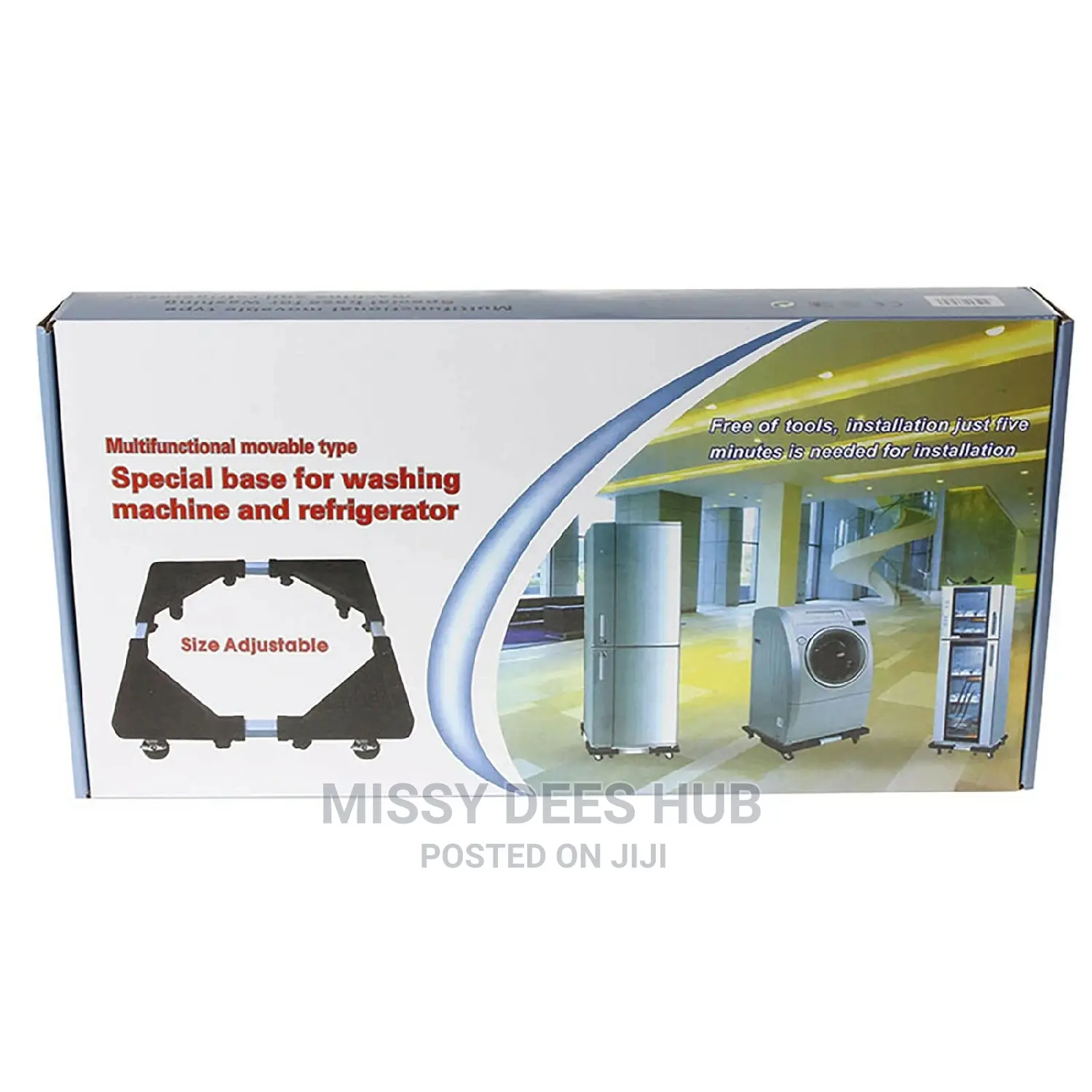 Multifunctional Movable Washing Machine/ Refridgerator Stand