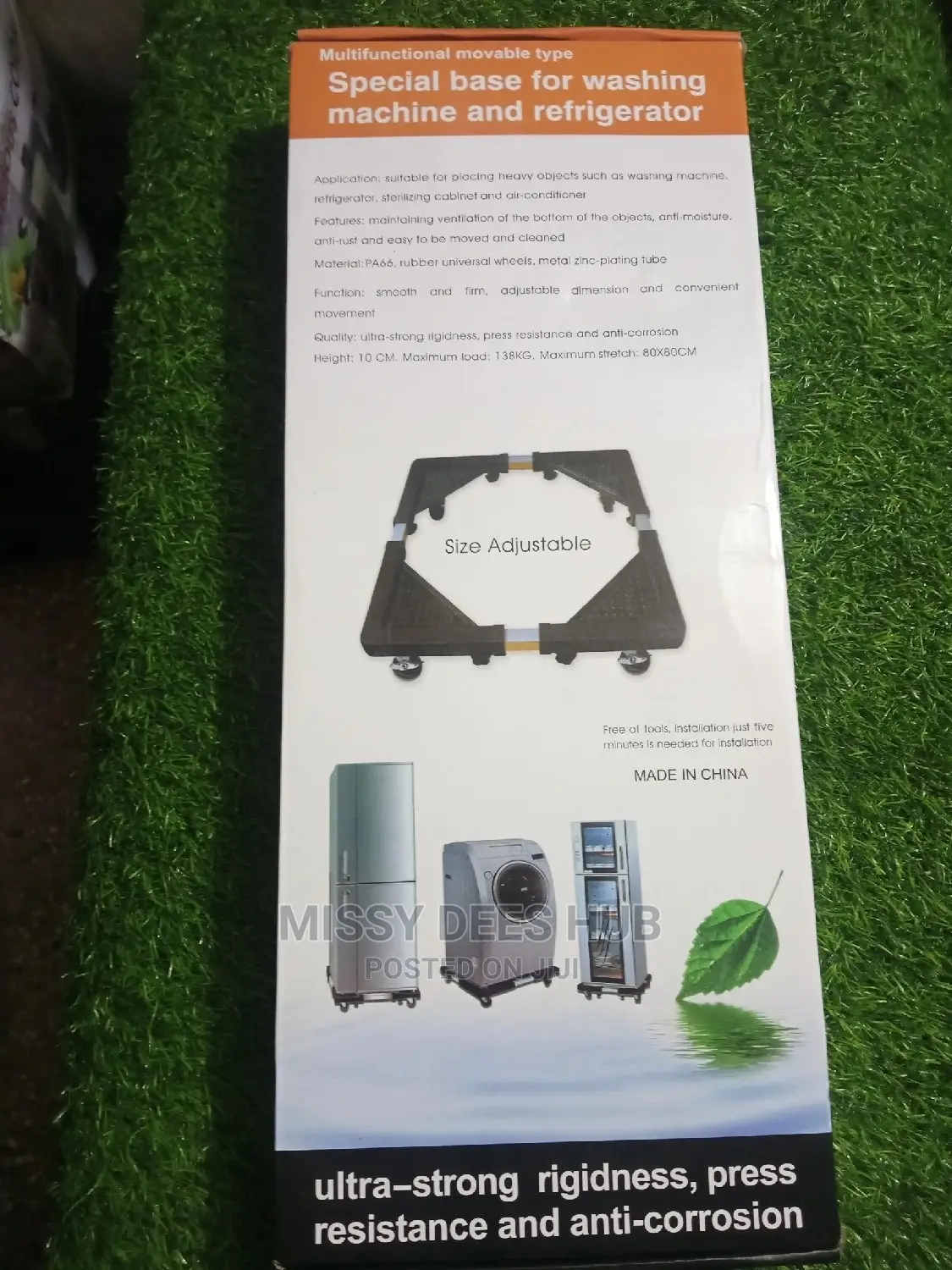 Multifunctional Movable Washing Machine/ Refridgerator Stand