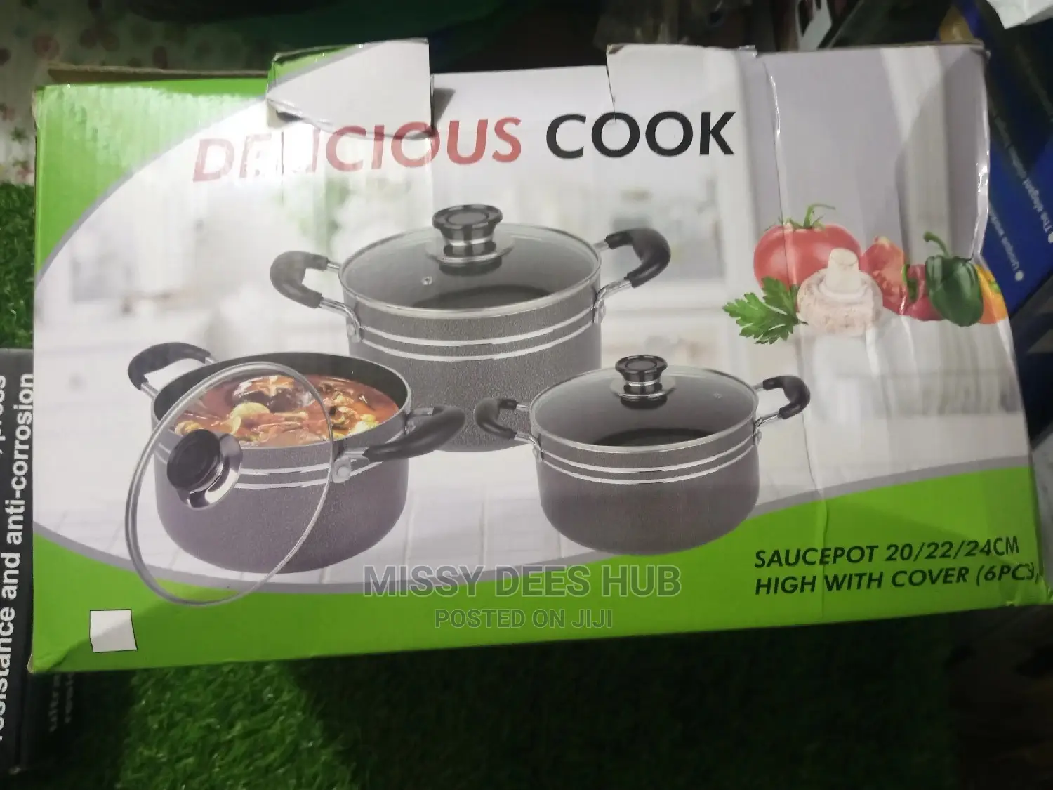 3pcs Delicious Cook Non-Stick Set ( Without Frying Pan)