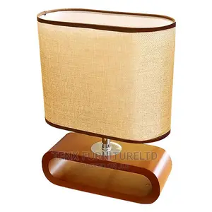 DESK LAMP 3 Oval Shape Design WOOD BASE