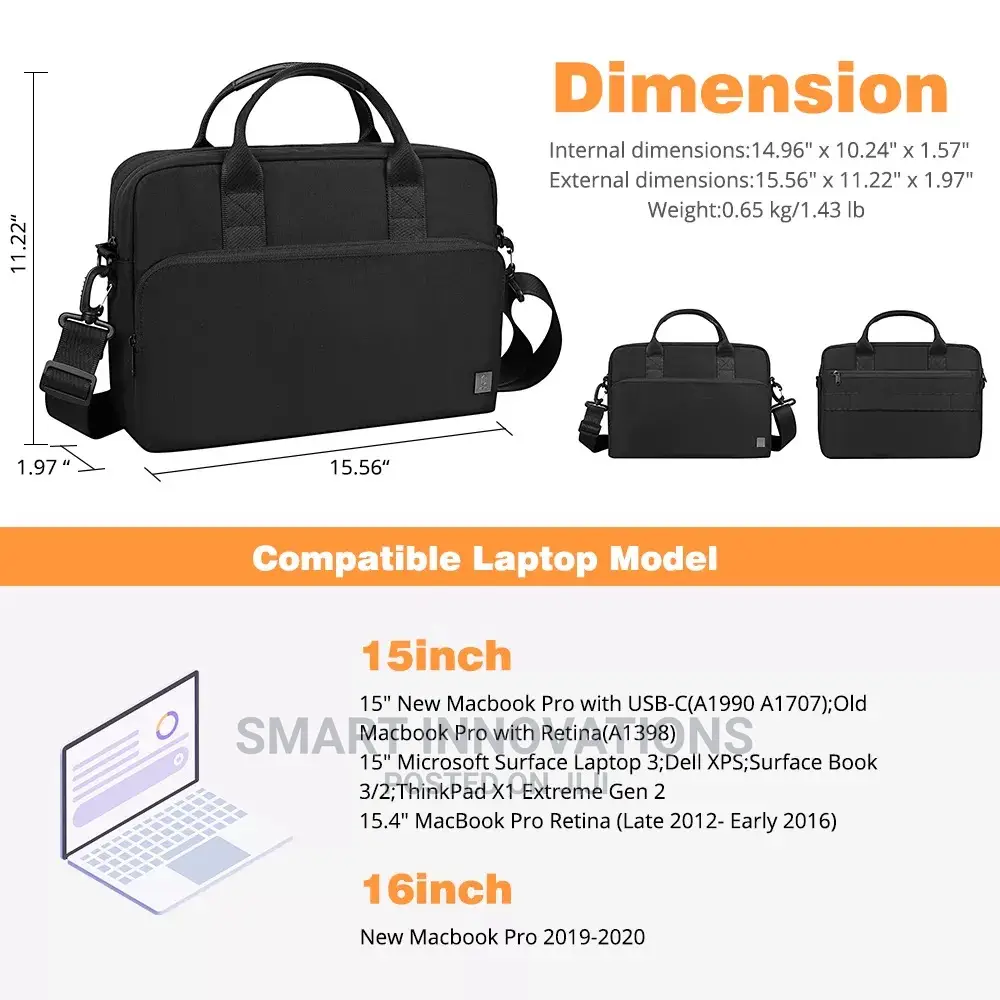 16.2 Inch Alpha Double Layer Laptop Bag