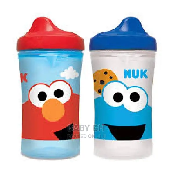 Elmo and Cookie Monster Hard Spout Bottle