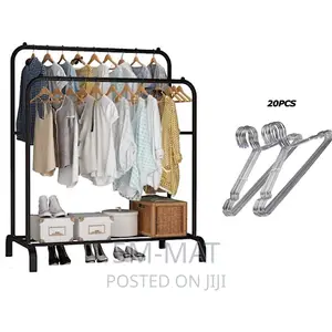 Photo - Windproof Cloth Rack With 20PCS Hangers