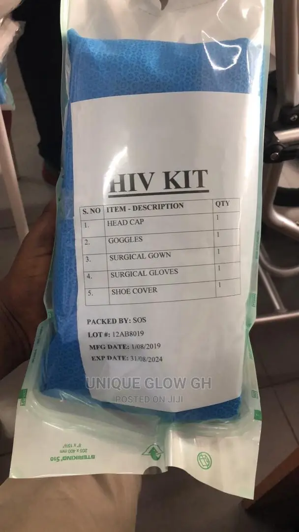 HIV Sterilized Test Kit With Gloves, Gowns Faceshield
