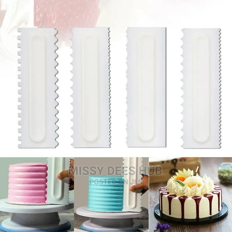 Cake Decorating Tool / Scraper - 4pcs