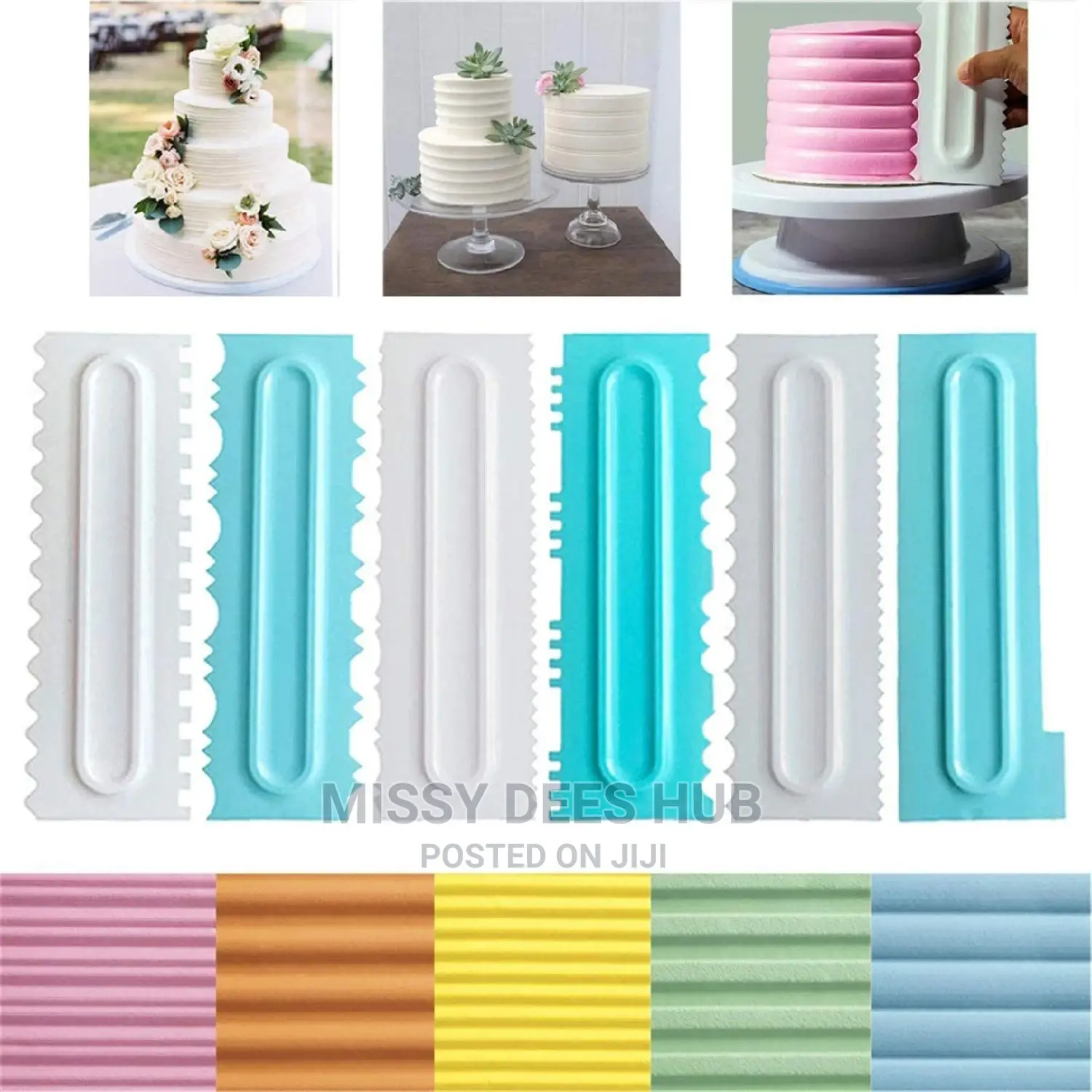 Cake Decorating Tool / Scraper - 4pcs