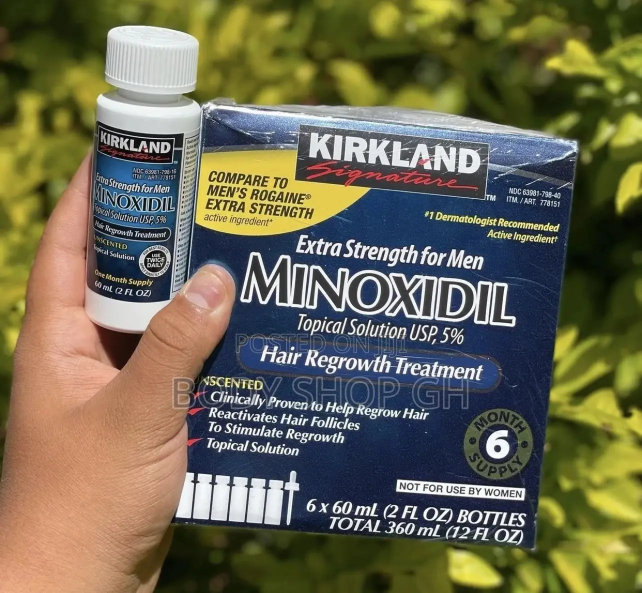 Full Box of Kirkland Minoxidil Oil - Swaled and Undiluted