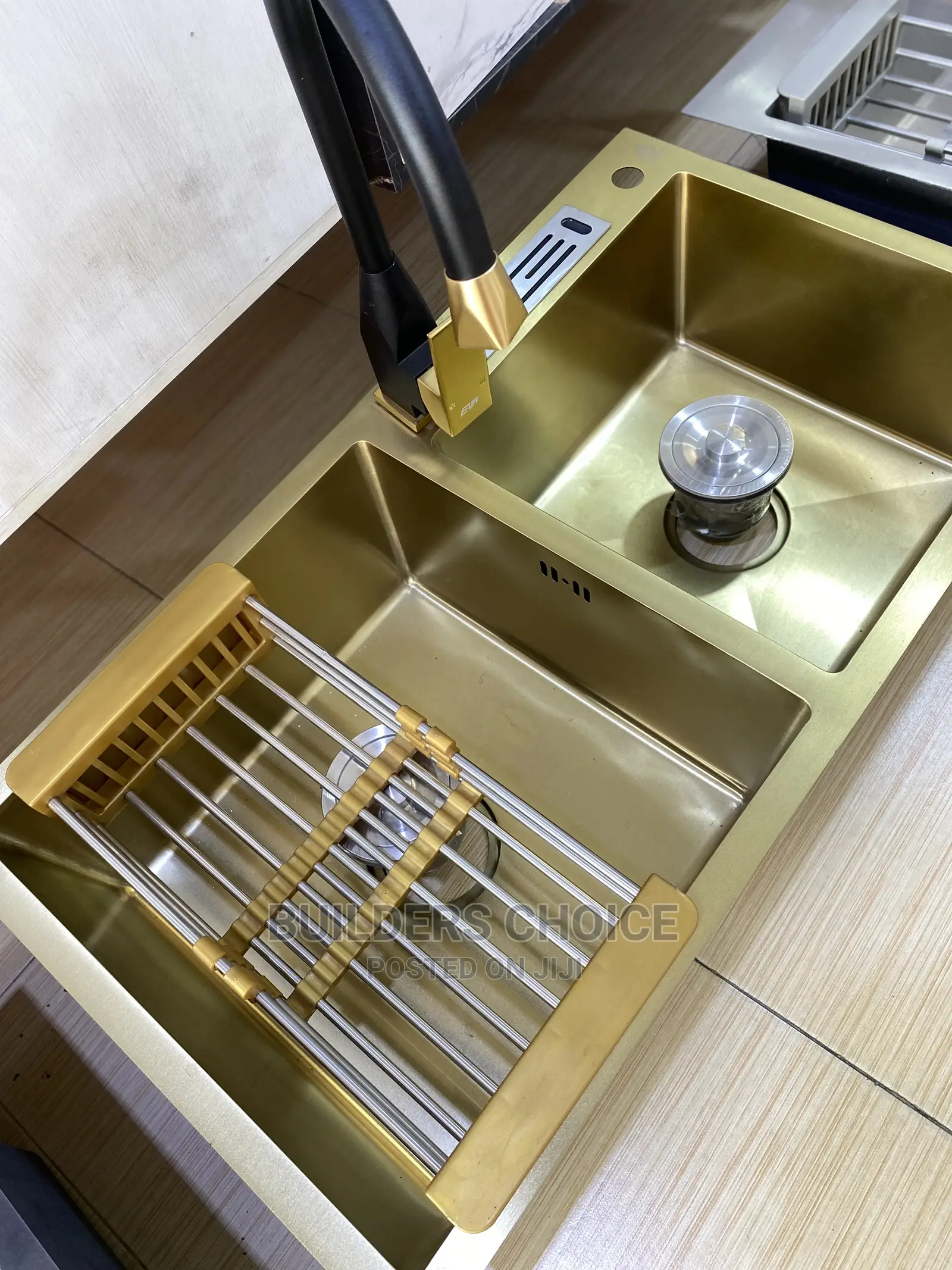 Gold and Black _Kitchen Sink _With Accessories