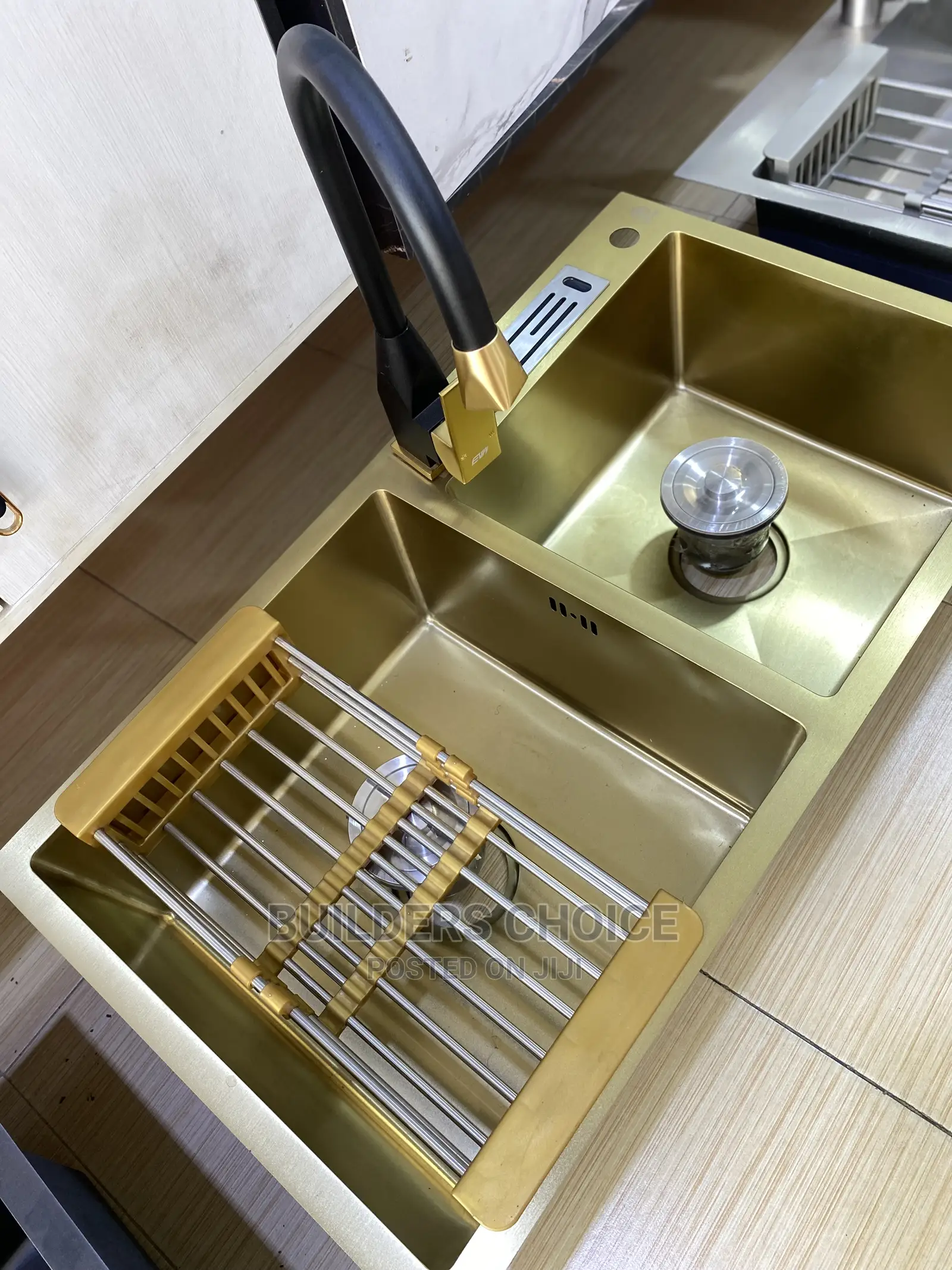 Gold and Black _Kitchen Sink _With Accessories