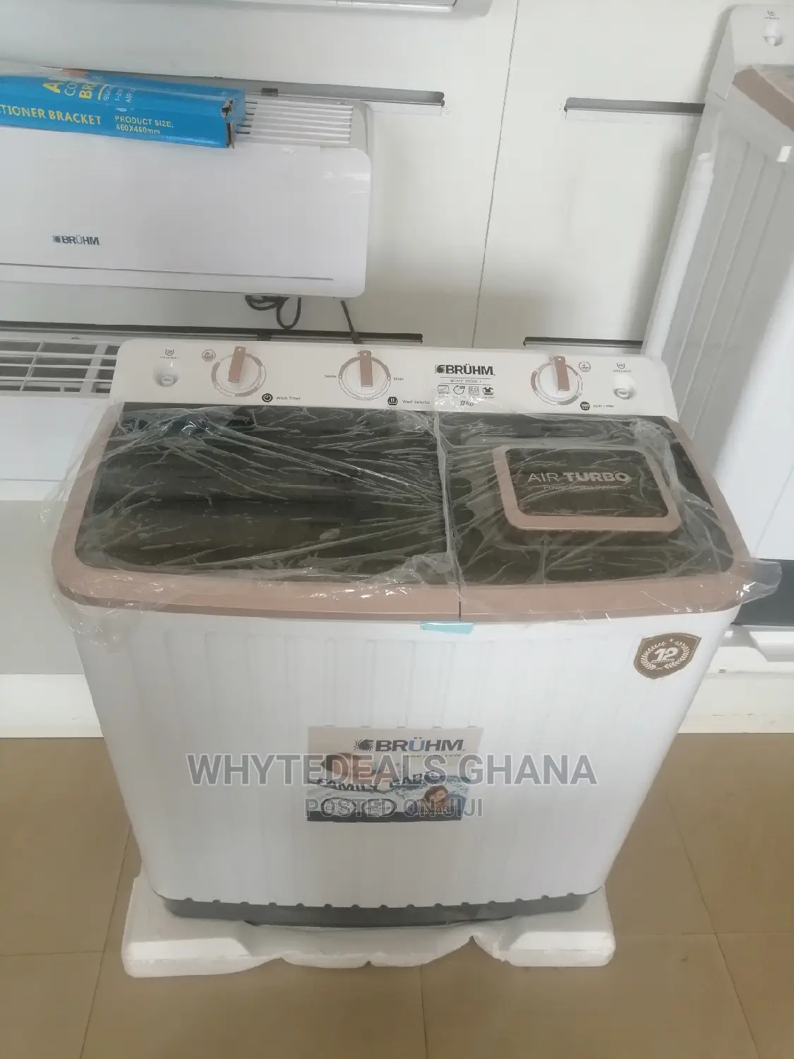 Bruhm 8kg Twin Tub Semi Automatic Washing Machine 2022 Model