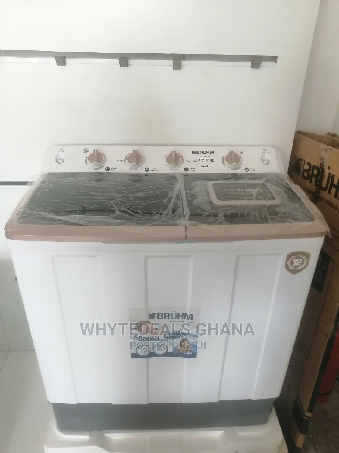 Bruhm 12kg Twin Tub Semi Automatic Washing Machine 2024