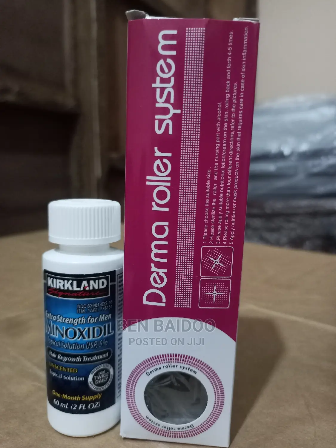 Kirkland Beard Booster And Derma Roller Hair Stimulator