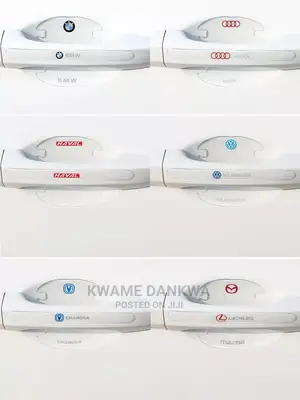 Transparent Car Model Logo Door Handle Anti Scratch Stickers