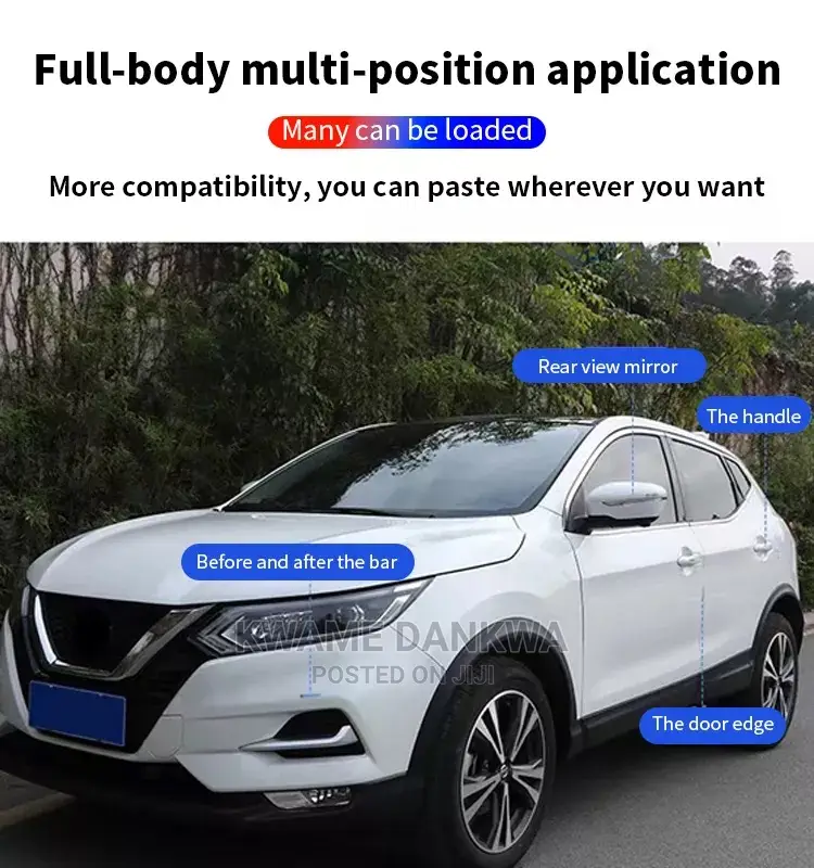 Transparent Car Model Logo Door Handle Anti Scratch Stickers