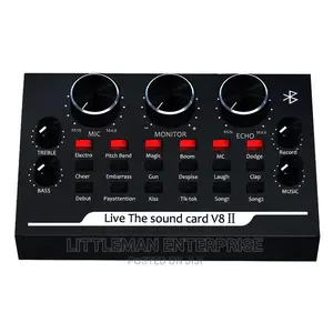 Bm800 Recording Microphone With V8 Sound Card Set