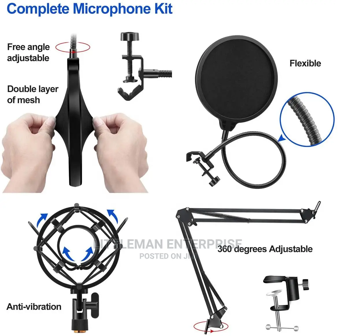 Bm800 Recording Microphone With V8 Sound Card Set