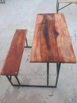Metal Desk/Wooden Frame Rose Top