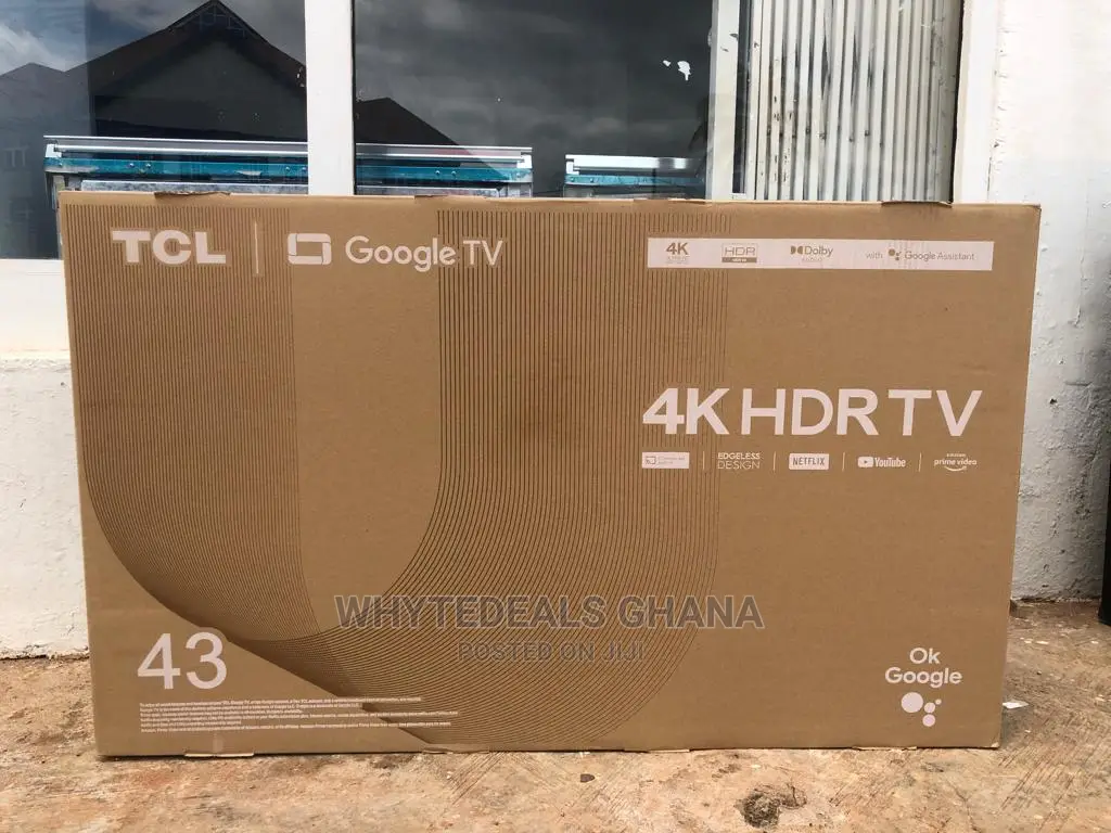 TCL Uhd HDR 43” Frameless Smart Bluetooth Slim LED Tv2024