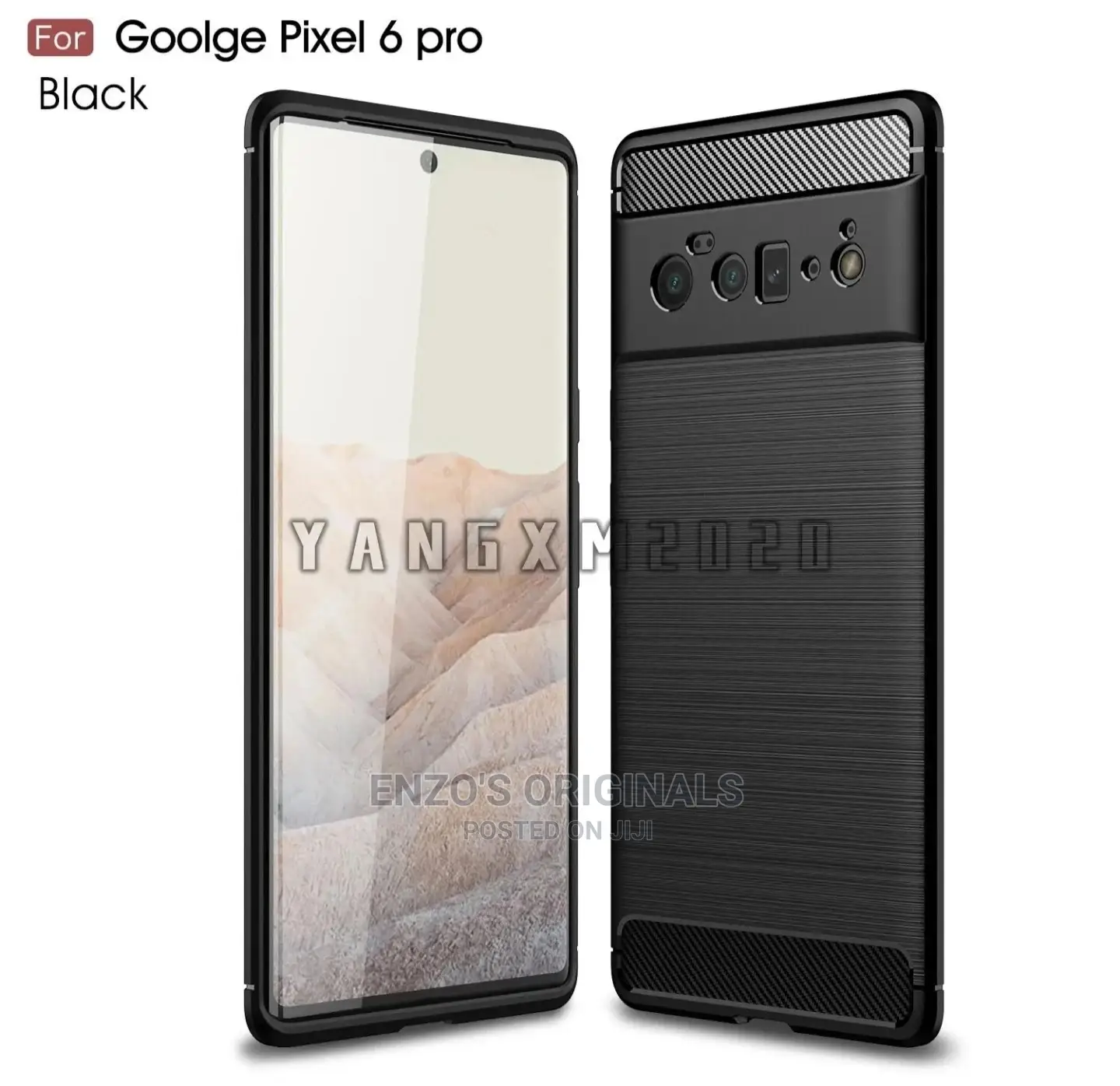Google Pixel 6 6 Pro Carbon Fiber Case Black