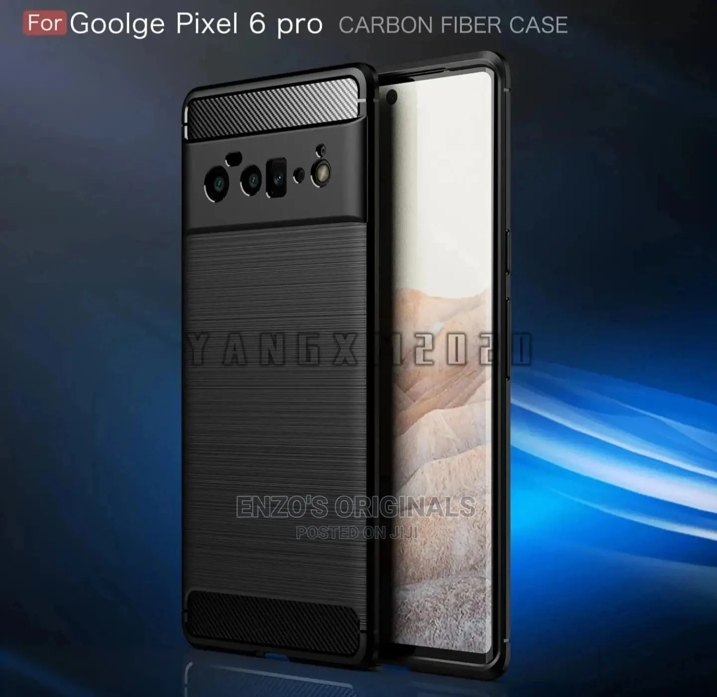 Google Pixel 6 6 Pro Carbon Fiber Case Black