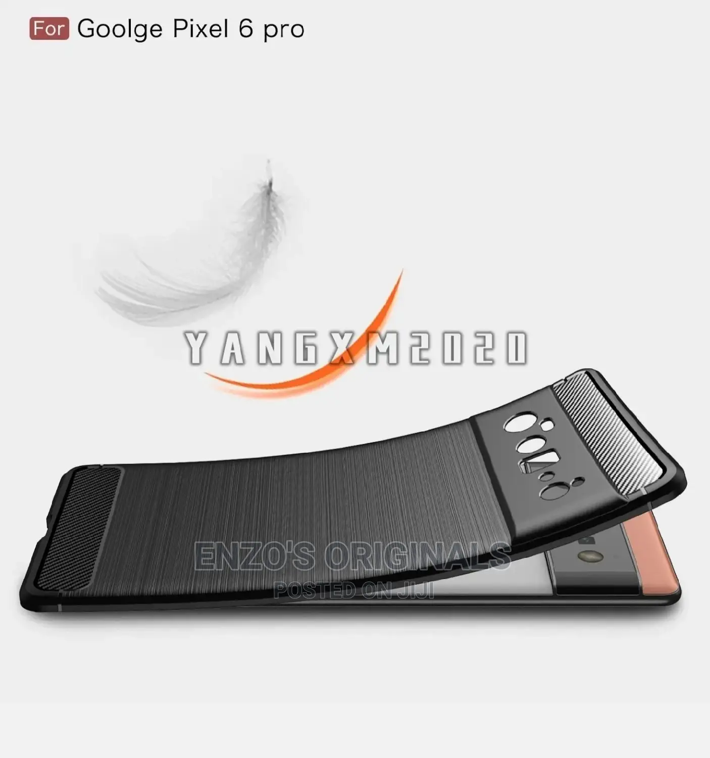 Google Pixel 6 6 Pro Carbon Fiber Case Black