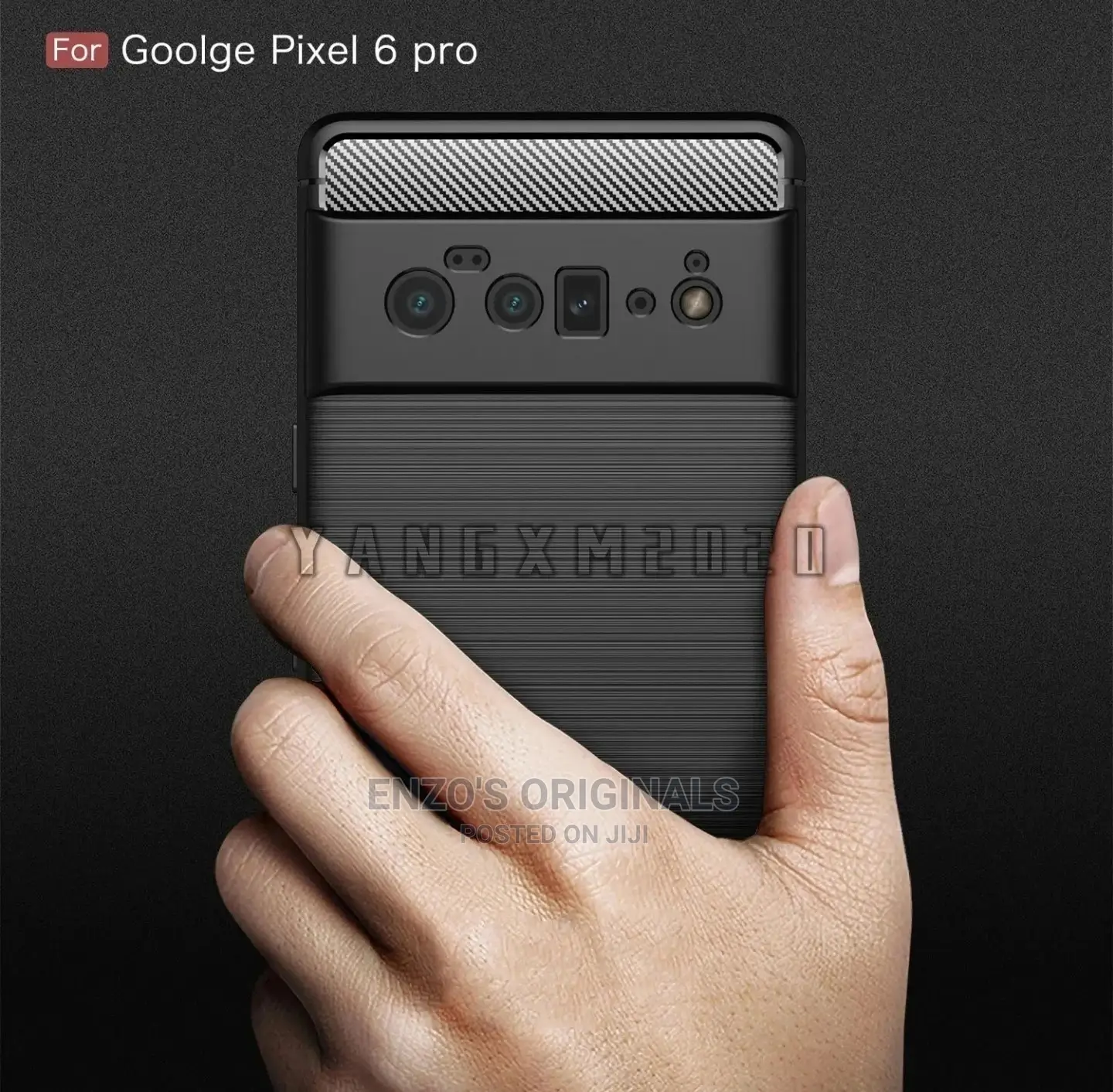 Google Pixel 6 6 Pro Carbon Fiber Case Black