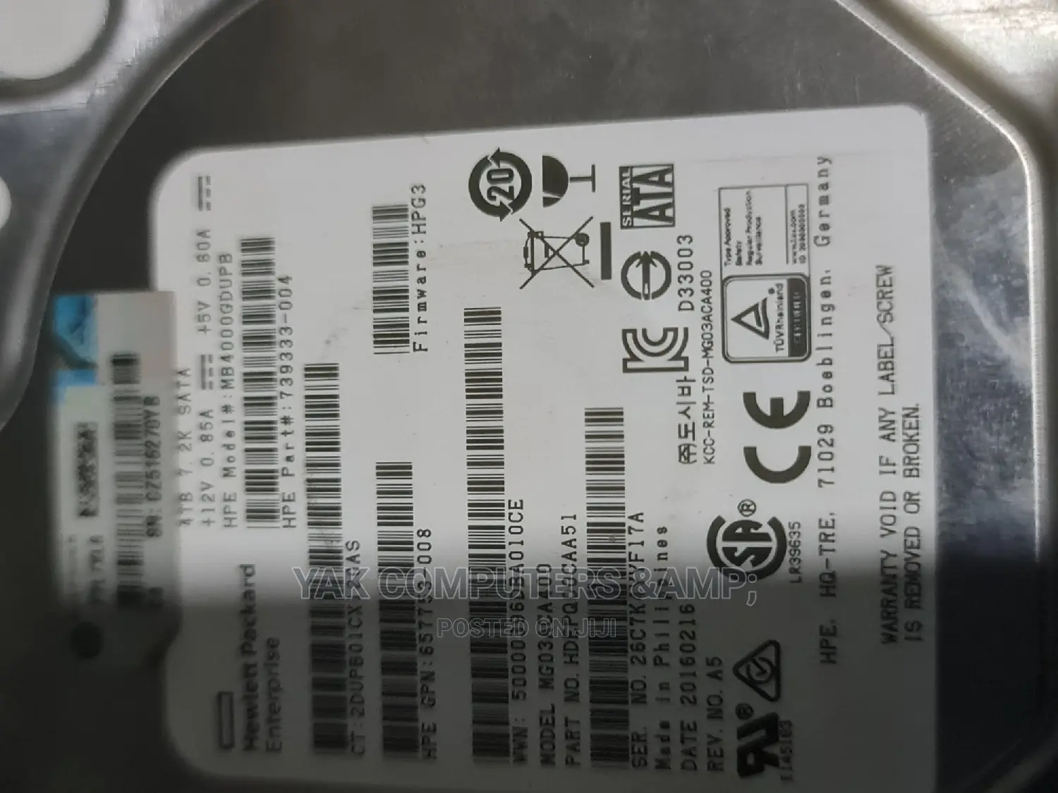 4tb Hewlett Packard Desktop Drive 4r Desktop and CCTVS