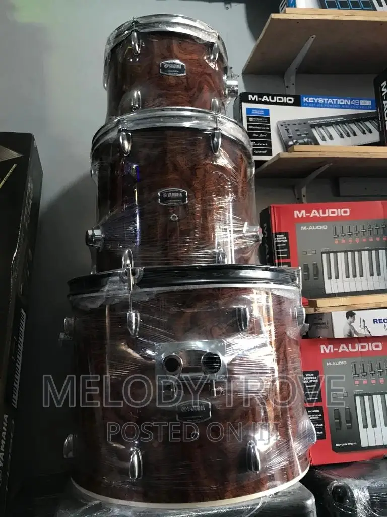 Yamaha High-Grade Drums (Sleek Brown Colour)