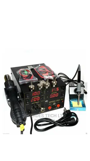 Saike 909D 3 In 1 Rework Station With Hot Air Gun