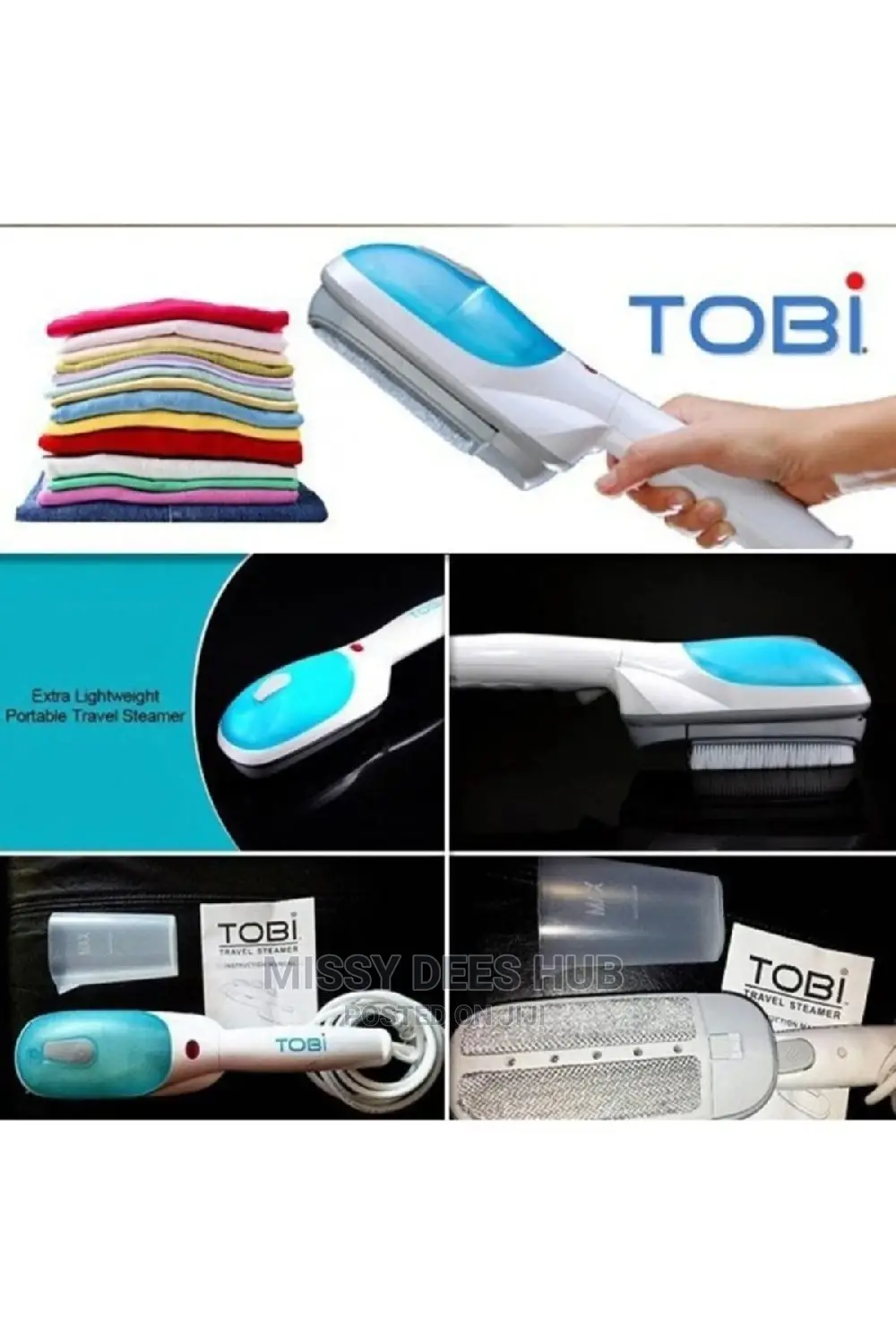 Tobi Portable Travel Steamer/ Steam Iron